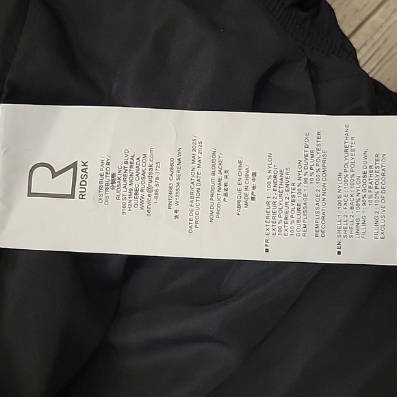NWT Rudsak Black Serena Puffer Jacket Size M - Picture 7 of 11